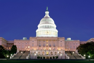 US Capitol at Night Washington - Obrázkek zdarma pro Widescreen Desktop PC 1920x1080 Full HD