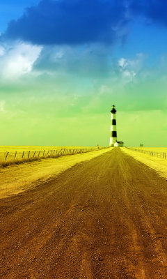 Screenshot №1 pro téma Lighthouse In Field 240x400