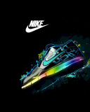 Nike Logo and Nike Air Shoes wallpaper 128x160