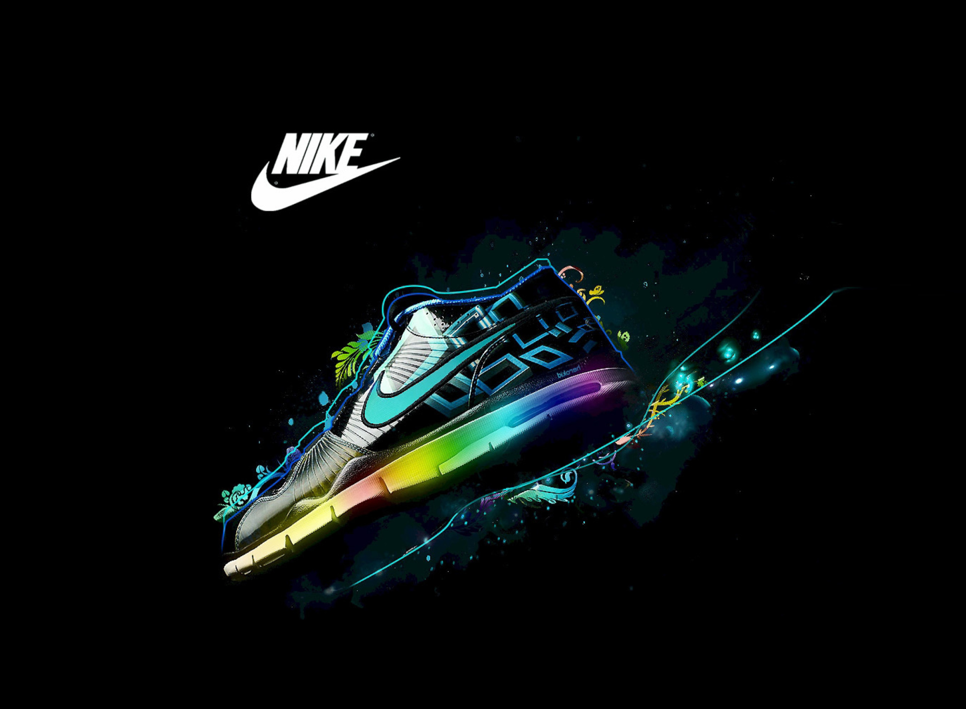 Screenshot №1 pro téma Nike Logo and Nike Air Shoes 1920x1408