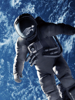 Astronaut In Space wallpaper 240x320