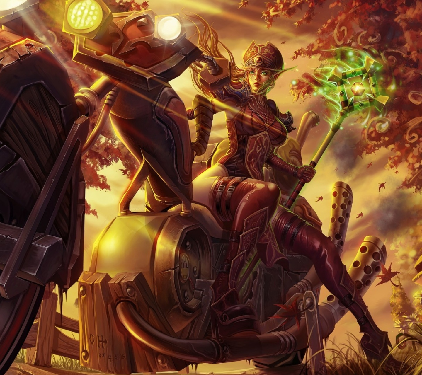 Fondo de pantalla Blood Elf World of Warcraft 1440x1280