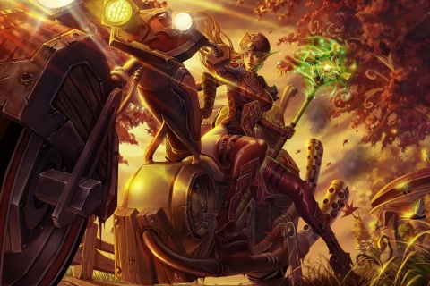 Fondo de pantalla Blood Elf World of Warcraft 480x320