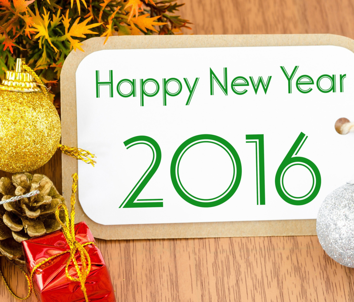Fondo de pantalla Happy New Year 2016 Card 1200x1024