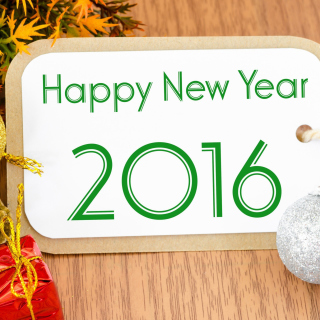 Kostenloses Happy New Year 2016 Card Wallpaper für iPad mini