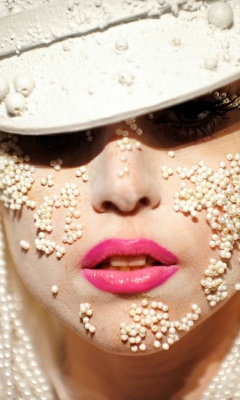 Fondo de pantalla Lady Gaga 240x400