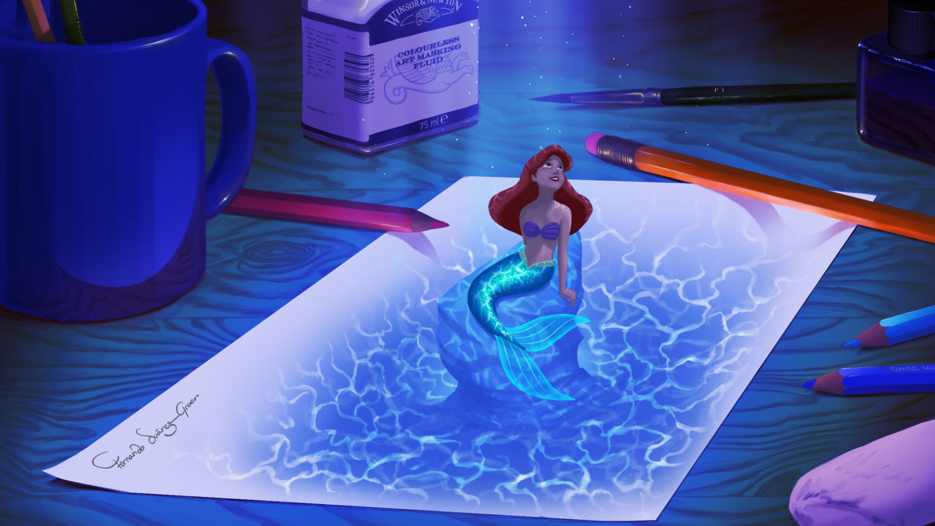 Screenshot №1 pro téma Little Mermaid 1920x1080