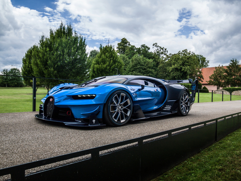 Das Bugatti Chiron Vision Gran Turismo Wallpaper 800x600