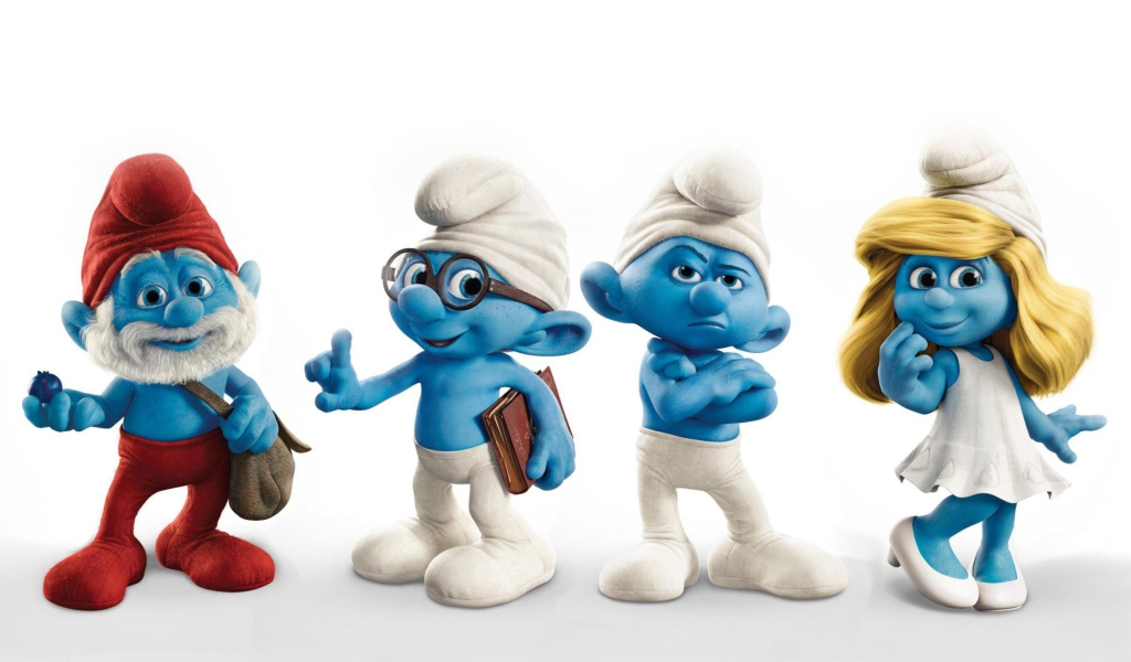 Smurfs 2011 Movie wallpaper 1024x600