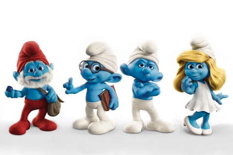 Smurfs 2011 Movie wallpaper 480x320