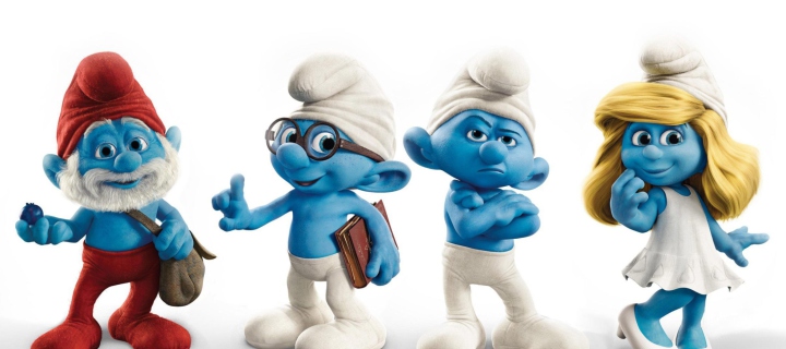 Das Smurfs 2011 Movie Wallpaper 720x320