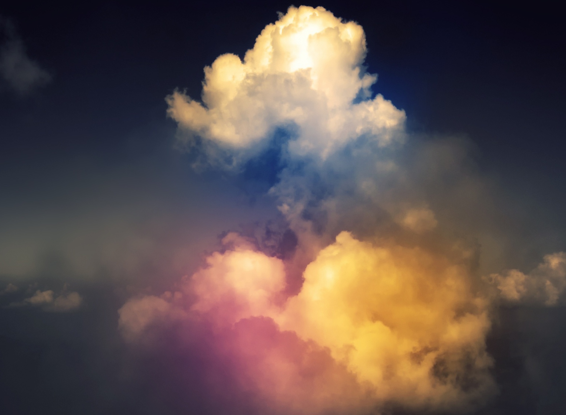 Das Rainbow Clouds Wallpaper 1920x1408