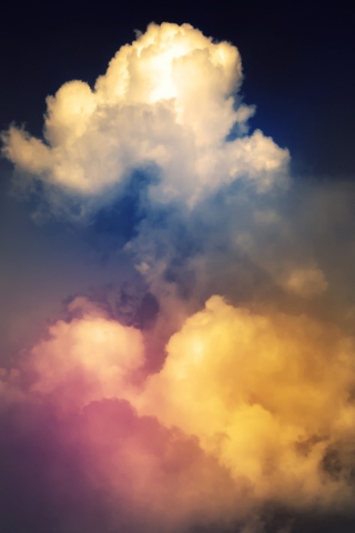 Screenshot №1 pro téma Rainbow Clouds 320x480