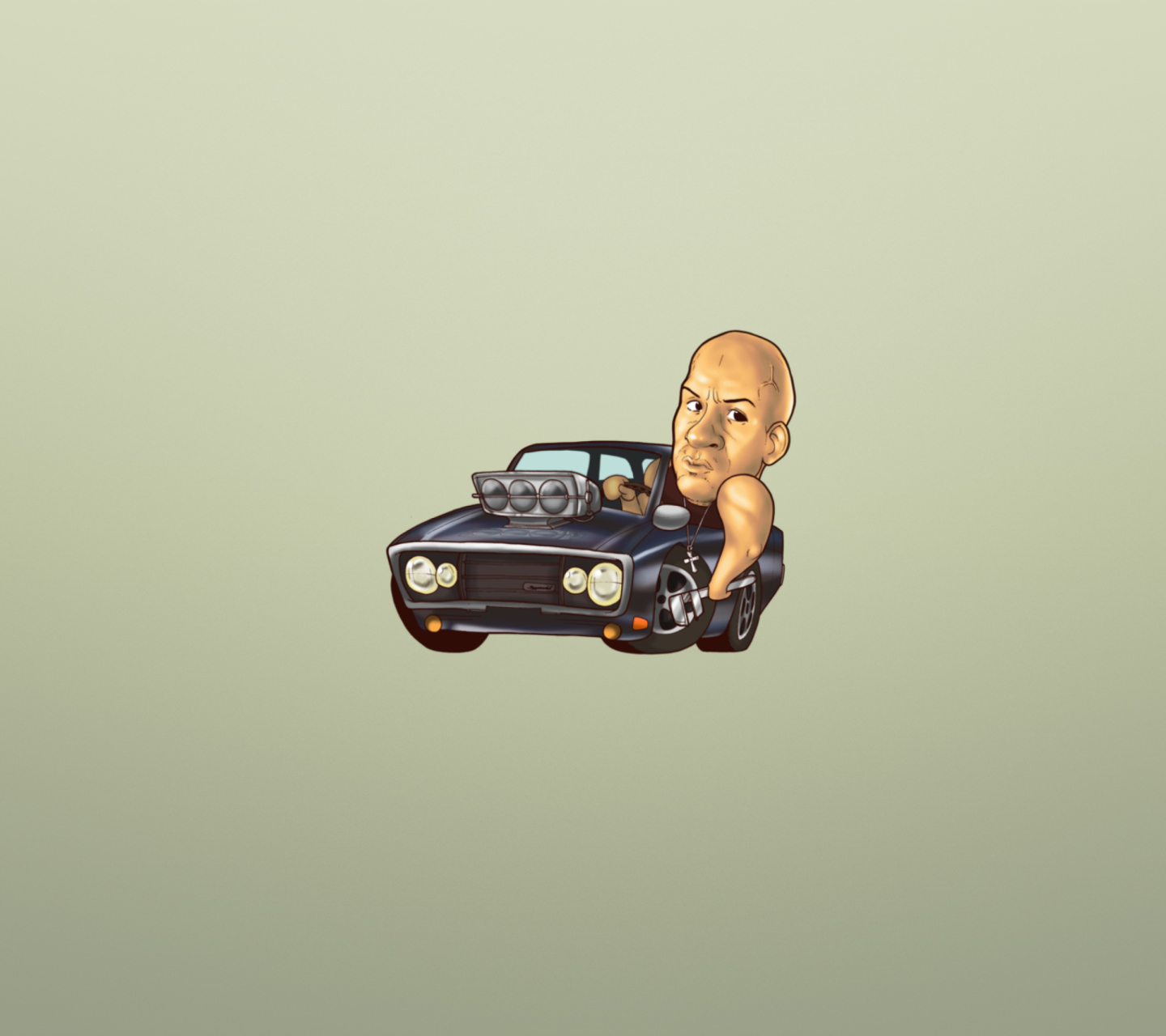 Fondo de pantalla Vin Diesel Illustration 1440x1280