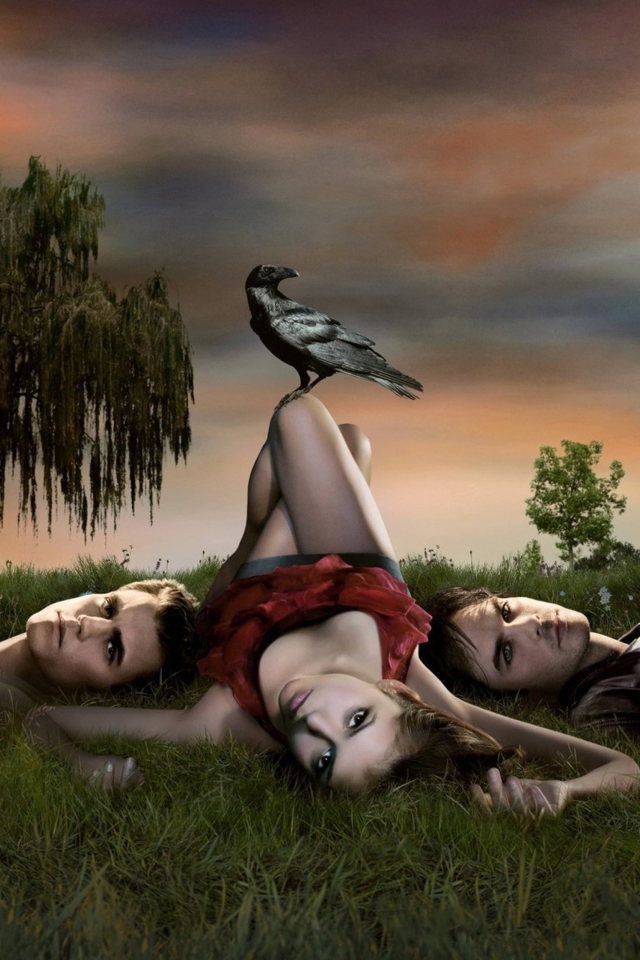 Das The Vampire Diaries Tv Series Wallpaper 640x960