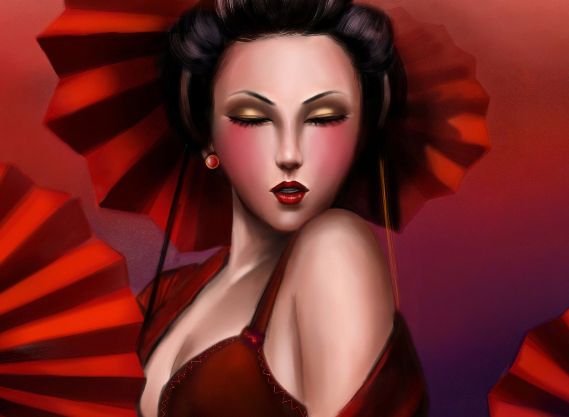 Geisha wallpaper 1920x1408