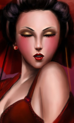Geisha wallpaper 240x400