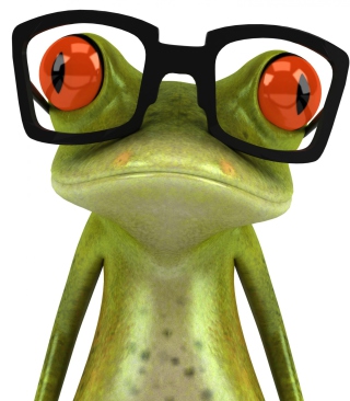 Обои 3D Frog Glasses для 240x400