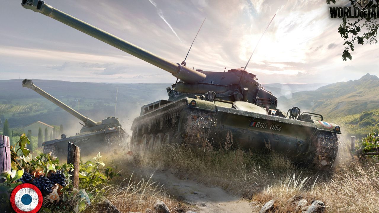 Screenshot №1 pro téma World of Tanks, French tank AMX 13 1280x720