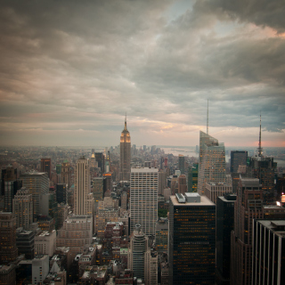 View Over Manhattan papel de parede para celular para iPad 2