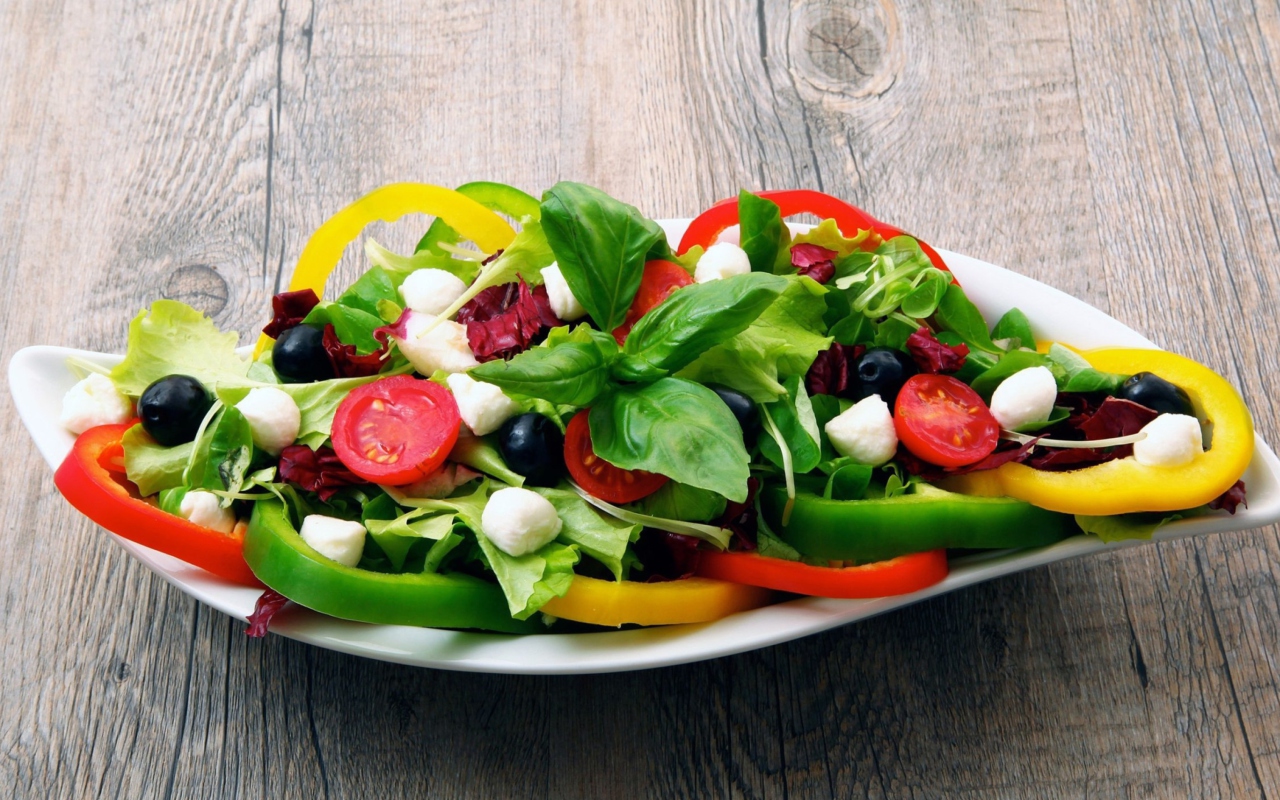 Обои Greek Salad 1280x800