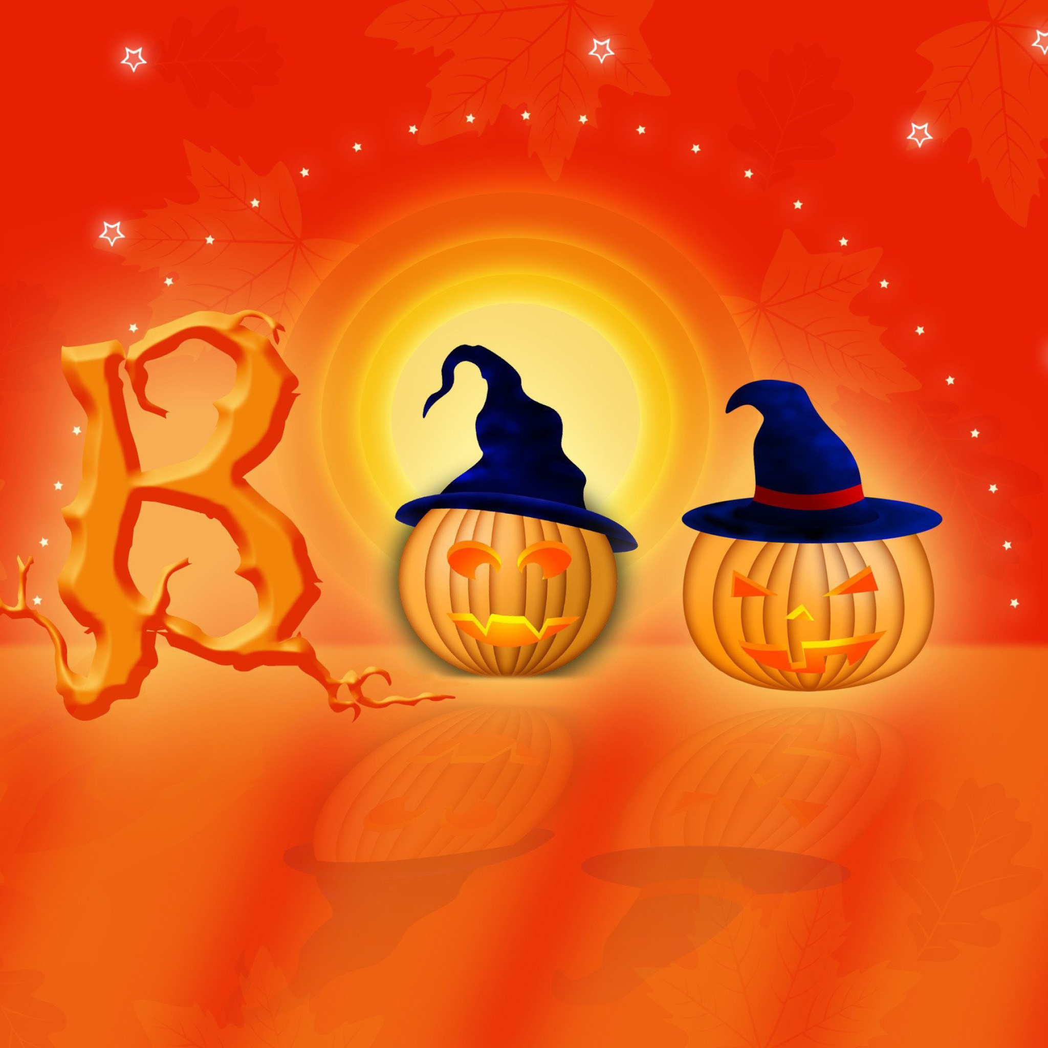 Das Halloween Pumpkins Wallpaper 2048x2048