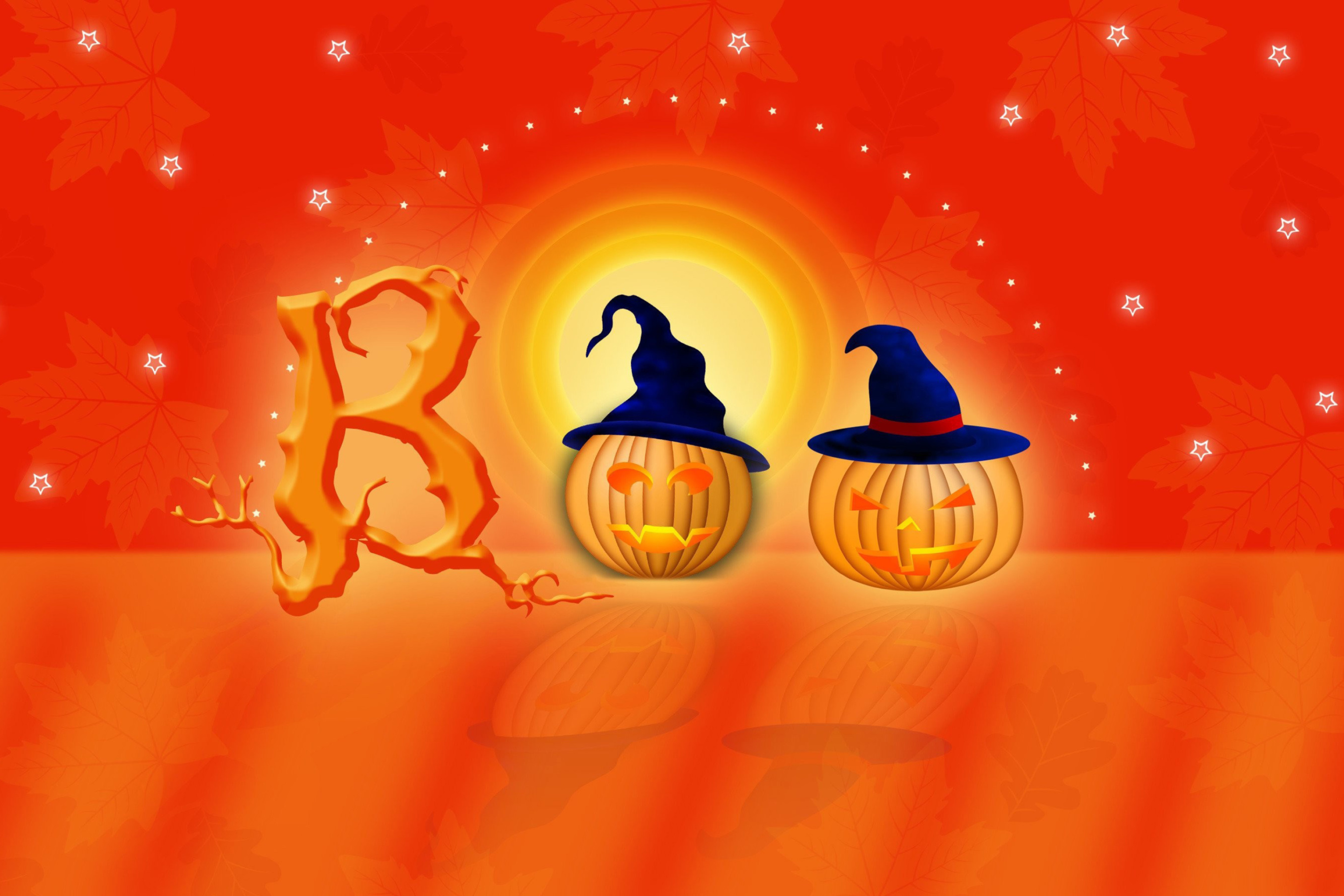 Обои Halloween Pumpkins 2880x1920