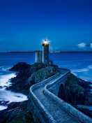 France Lighthouse in Ocean wallpaper 132x176