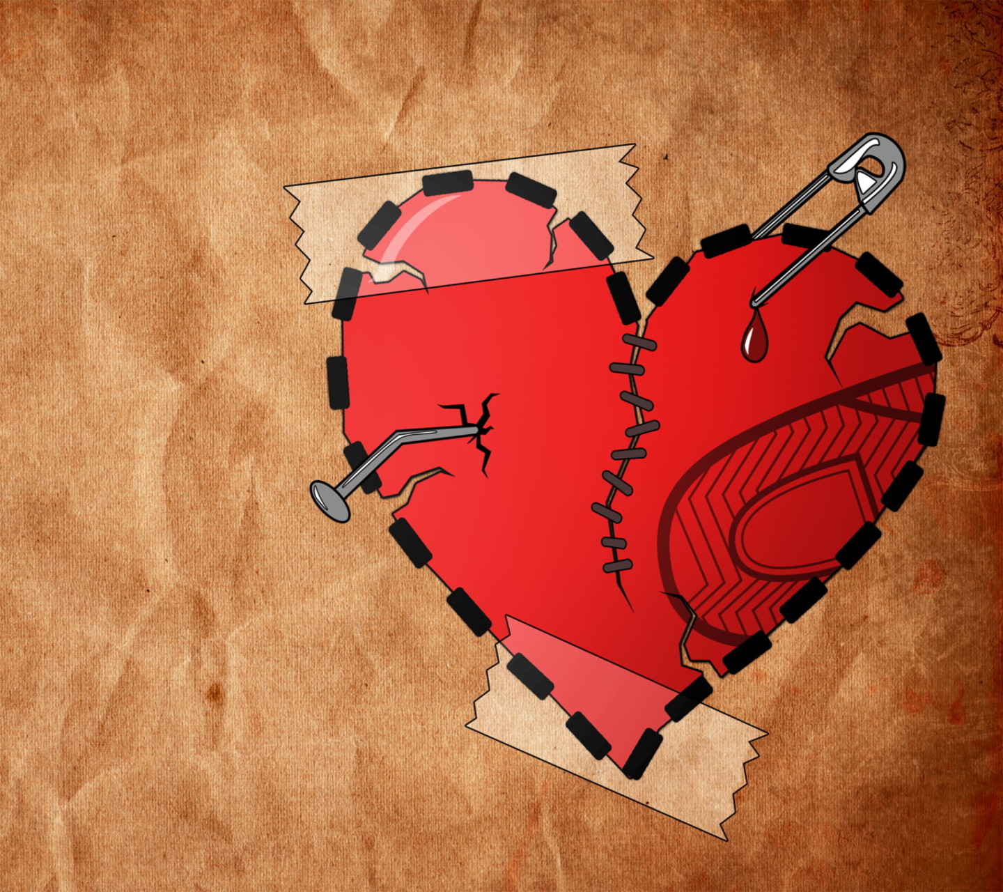 Das Broken Heart Wallpaper 1440x1280