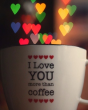 Screenshot №1 pro téma I Love You More Than Coffee 176x220