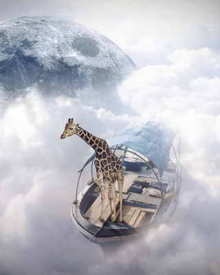 Giraffe Traveler - Obrázkek zdarma pro 320x480