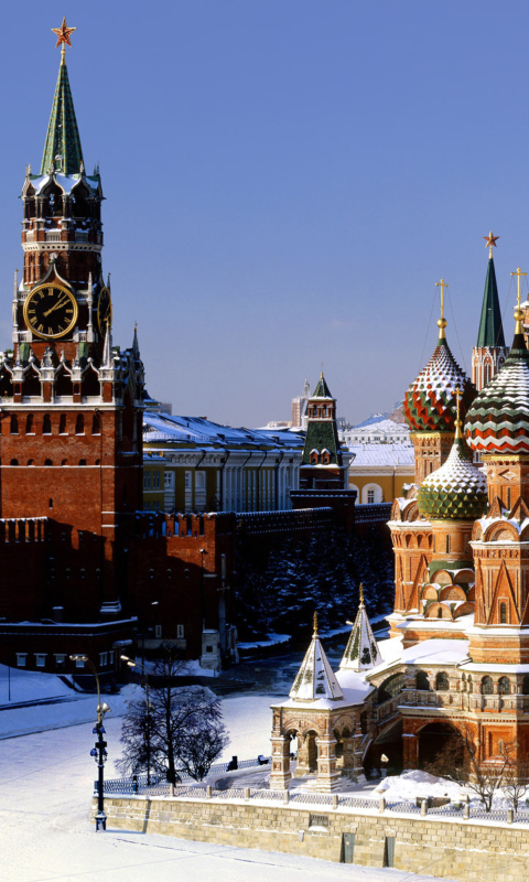 Das Kremlin Moscow Wallpaper 480x800