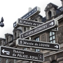 Fondo de pantalla Paris Street Signs 128x128