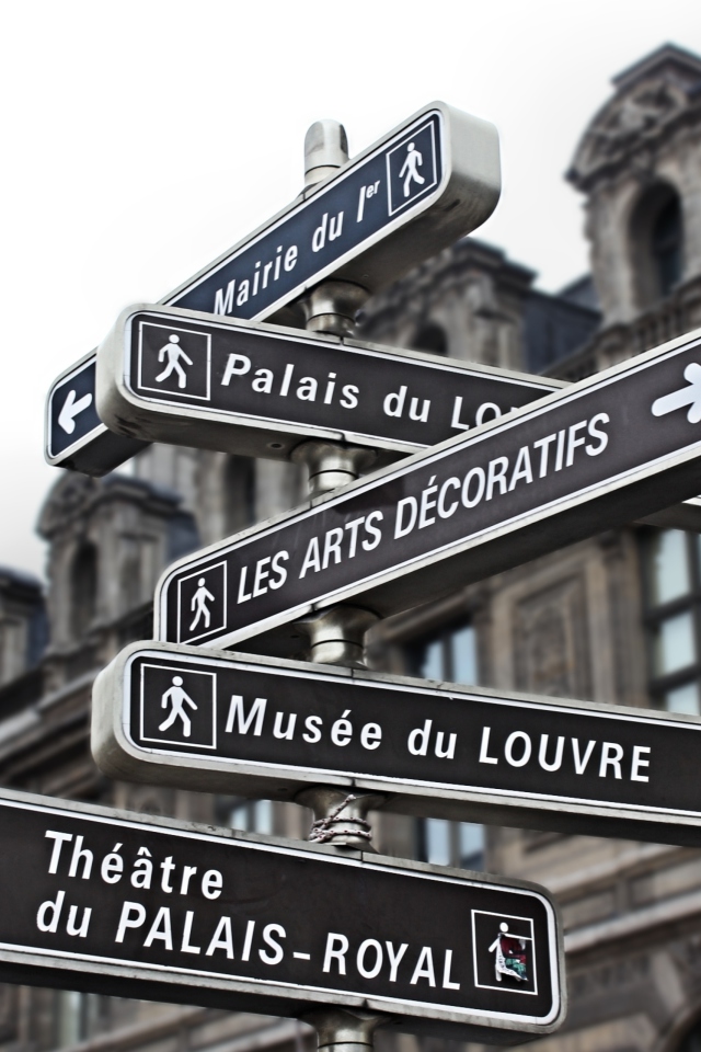Screenshot №1 pro téma Paris Street Signs 640x960