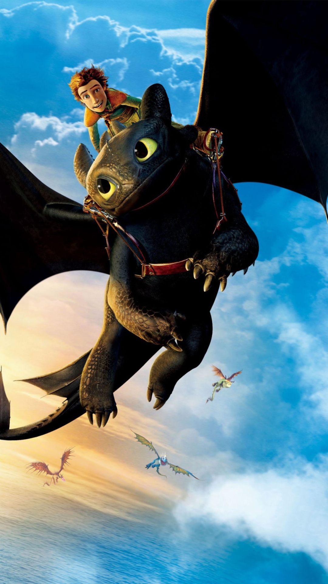 Screenshot №1 pro téma Hiccup Riding Toothless 1080x1920