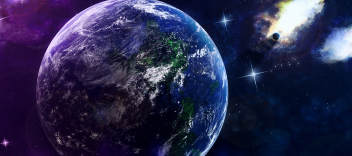 Das Blue Planet Wallpaper 720x320