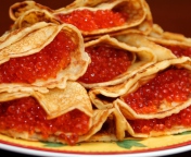 Screenshot №1 pro téma Russian Pancakes With Caviar 176x144