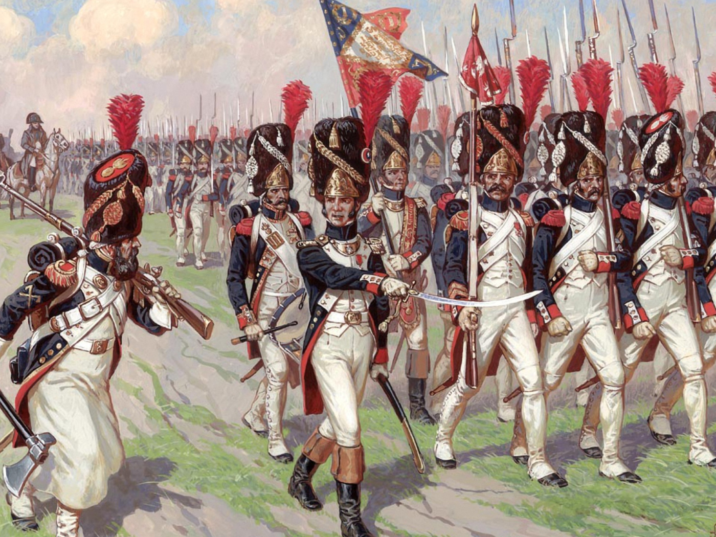 Fondo de pantalla Napoleonic Wars Old Guard 1400x1050