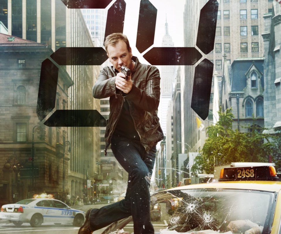 Fondo de pantalla Jack Bauer Kiefer Sutherland In 24 Tv Series 960x800