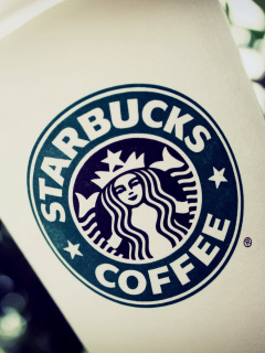 Fondo de pantalla Starbucks Emblem 240x320