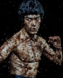 Bruce Lee Artistic Portrait wallpaper 128x160