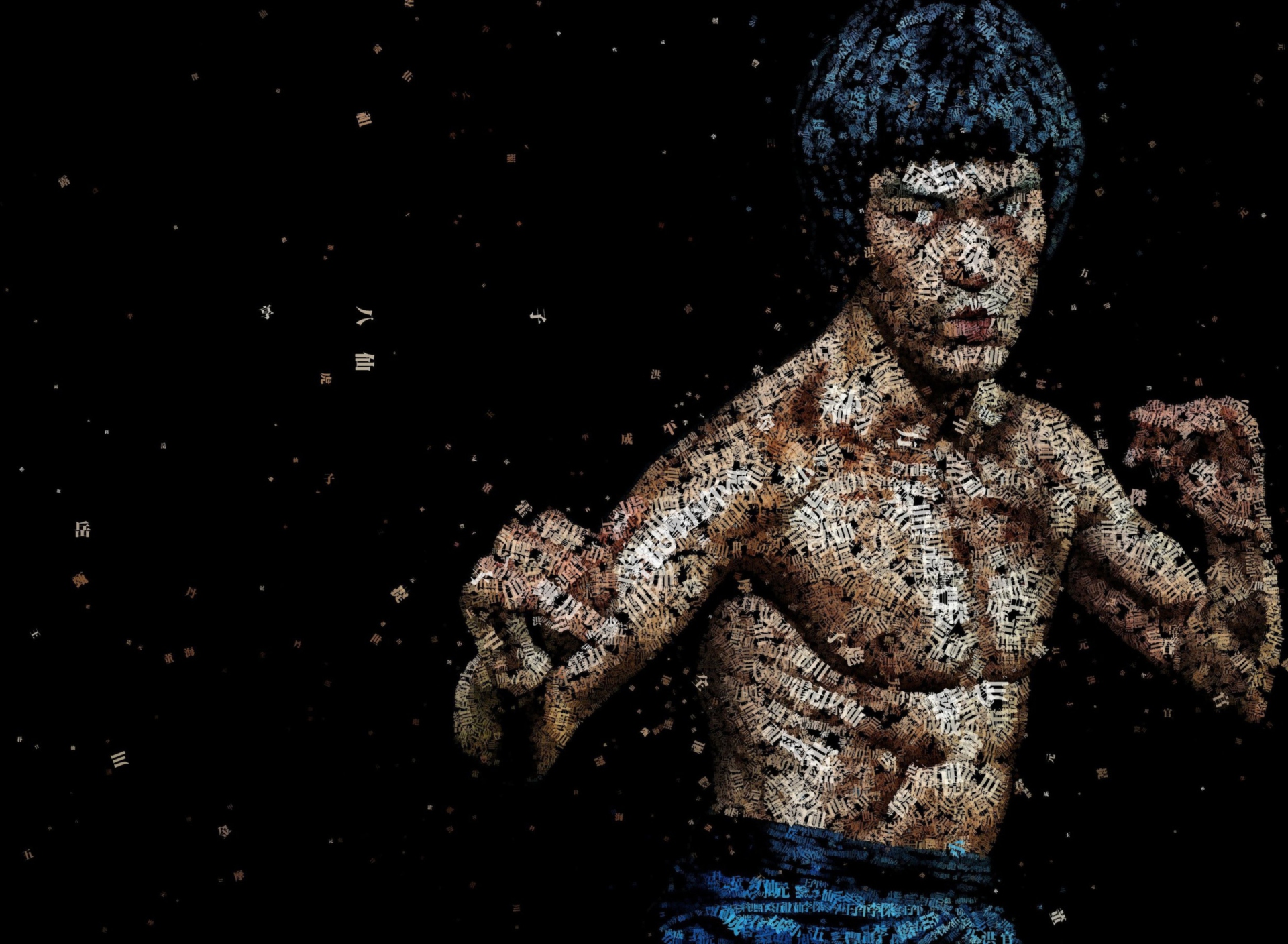 Fondo de pantalla Bruce Lee Artistic Portrait 1920x1408