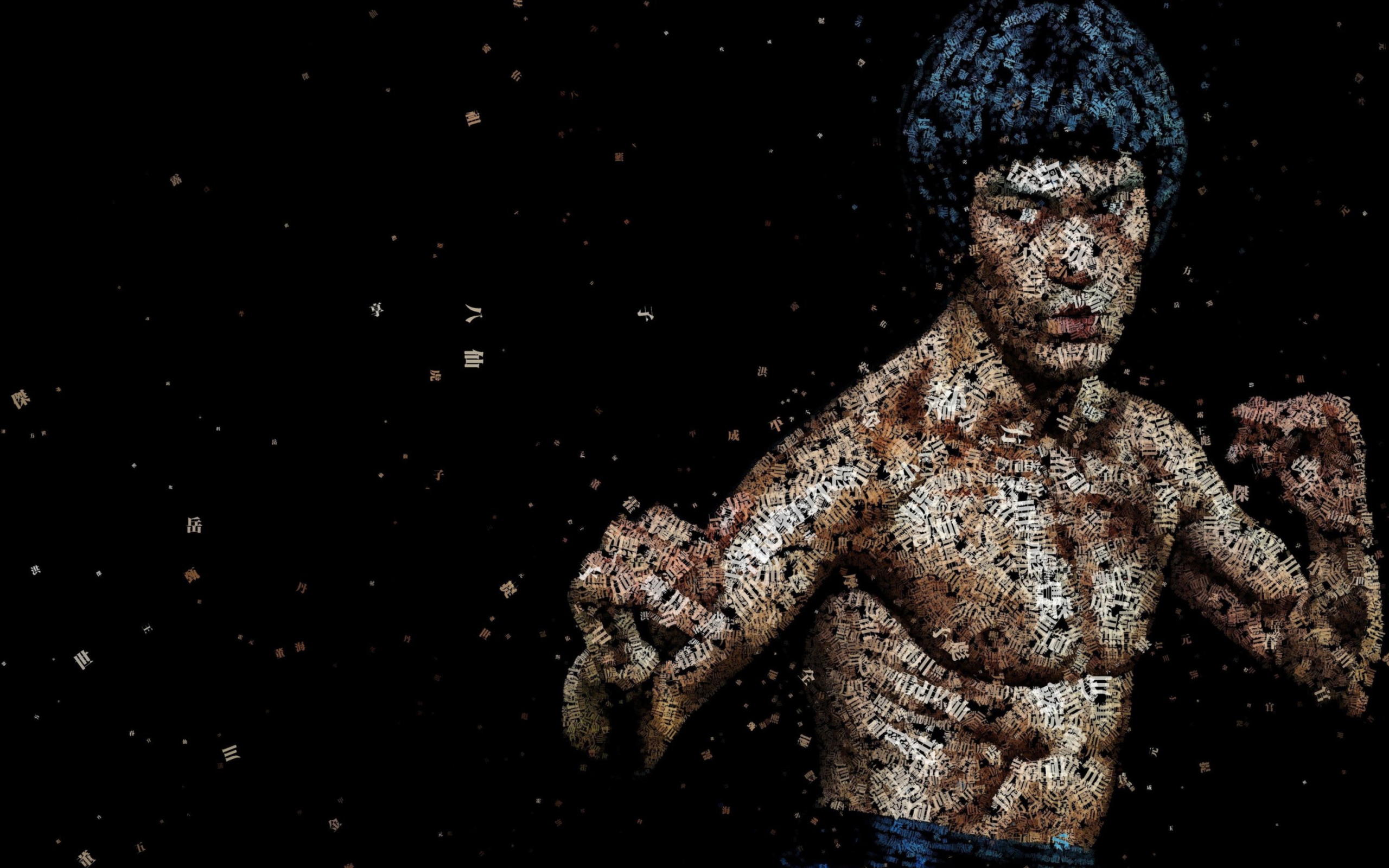 Bruce Lee Artistic Portrait screenshot #1 2560x1600