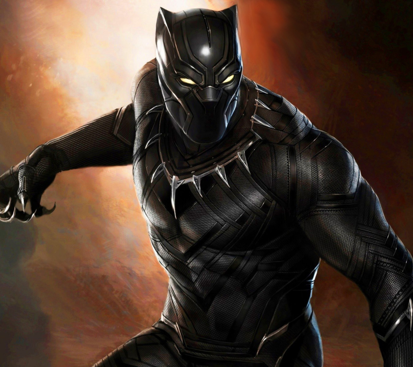 Обои Black Panther 2016 Movie 1440x1280