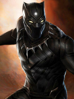 Sfondi Black Panther 2016 Movie 240x320