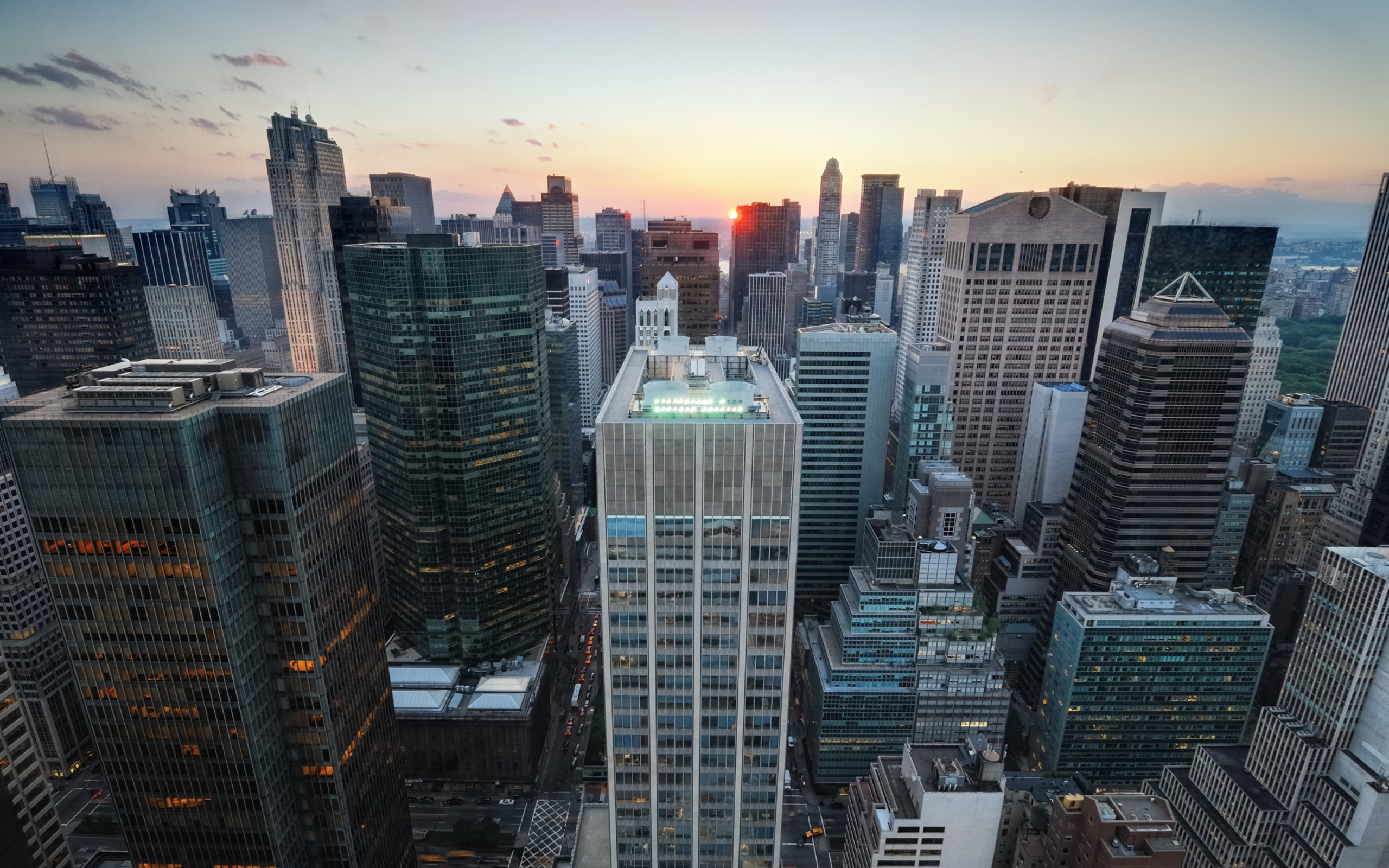 Screenshot №1 pro téma Manhattan At Sunset 2560x1600