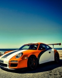 Sfondi Orange Porsche 997 128x160