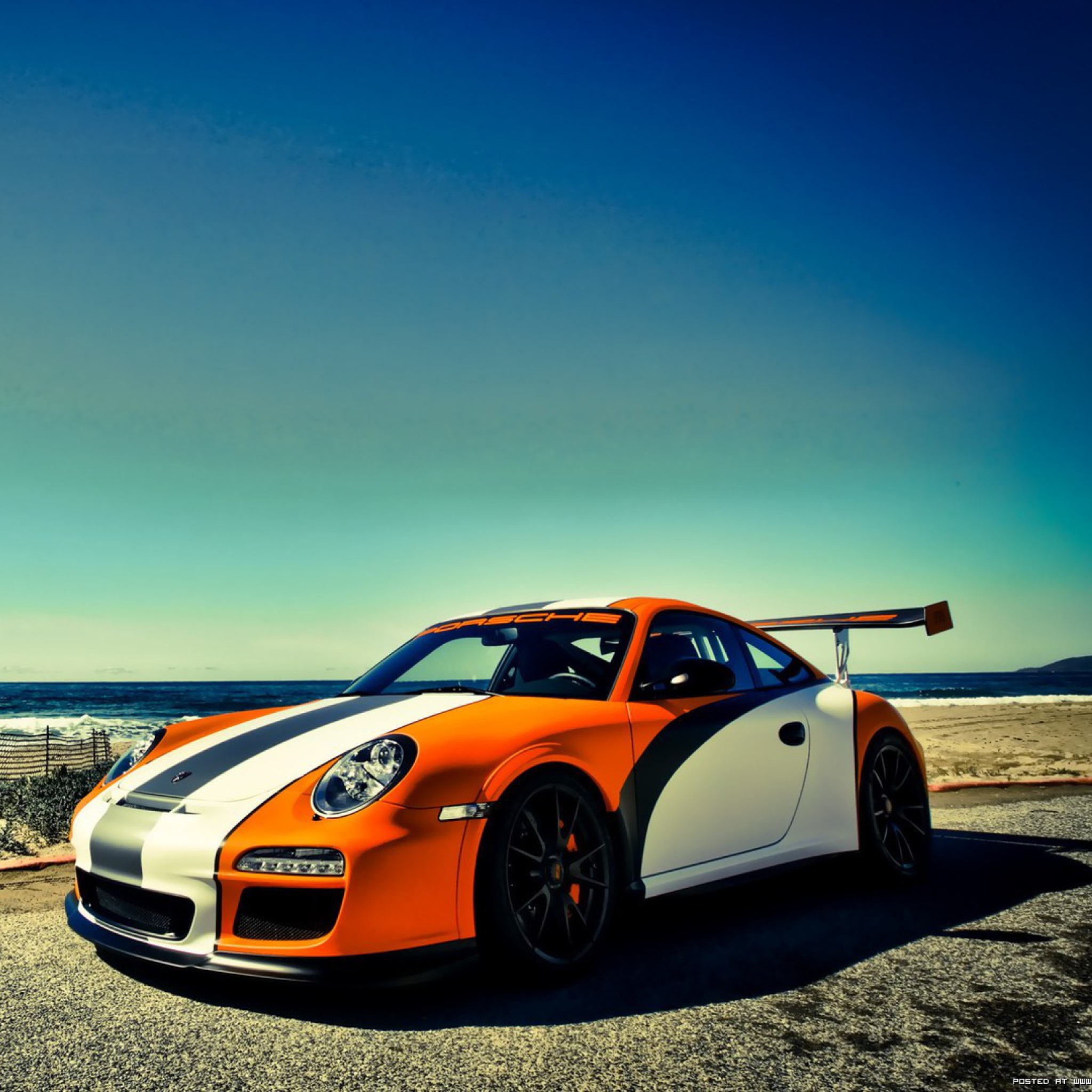 Screenshot №1 pro téma Orange Porsche 997 2048x2048