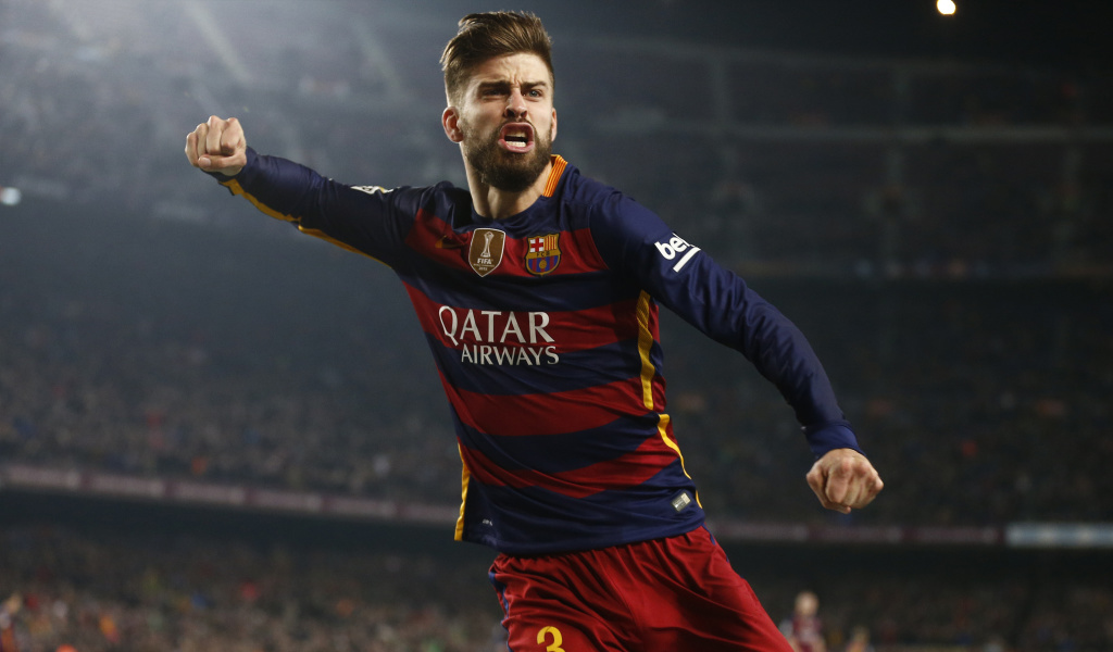 Gerard Pique Barcelona FC wallpaper 1024x600