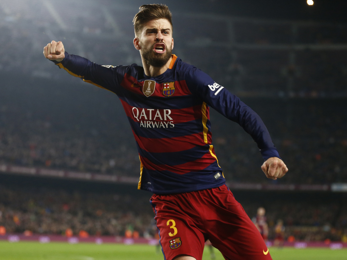 Das Gerard Pique Barcelona FC Wallpaper 1152x864